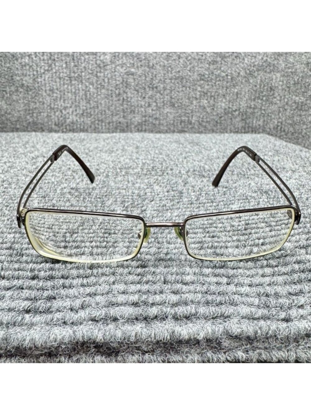 Ray Ban RB6104 2511 Brown Metal Rectangle Eyeglasses Frames Only 53-17-140